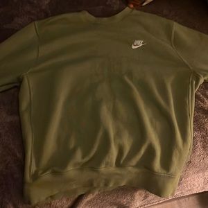 Nike green crewneck